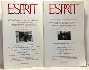 Esprit 2 numéros: année 2000 11: l'économie avec ou sans valeurs? + 12: l'envers et l'endroit du ...