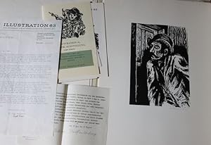 Illustrationen zu vier Werken von Dostojewskij 16 Originalgraphiken Helmut Ackermann 4 Linolschni...