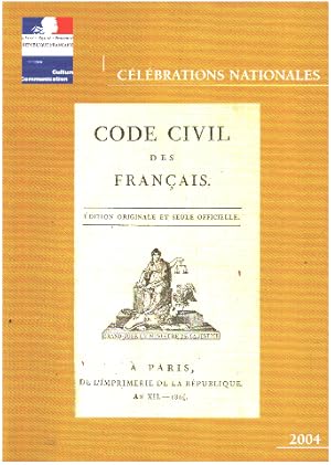 Celebrations nationales 2004 - code civil des francais