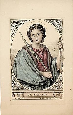 SUSANNA VON CONCORDIA, Heiligenbild Heilige Susanne Saint Susanna Saint Susanna of Rome