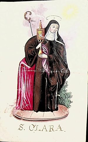 KLARA VON ASSISI, Heiligenbild, Heilige Clara, Clare of Assisi