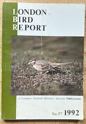 Imagen del vendedor de London Bird Report: No.57 1992 a la venta por Shore Books