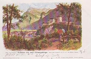 Seller image for Kufstein mit dem Kaisergebirge. for sale by Studio Bibliografico Adige