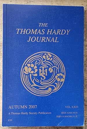 Seller image for The Thomas Hardy Journal Autumn 2007 Vol XXIII for sale by Shore Books