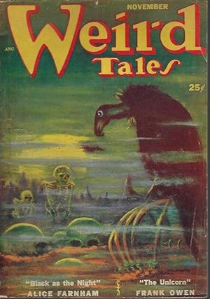 Seller image for WEIRD TALES: November, Nov. 1952 for sale by Books from the Crypt