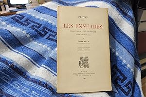 Les Ennéades Traduction Philosophique d'après le texte grec par l'Abbé Alta Tome Premier