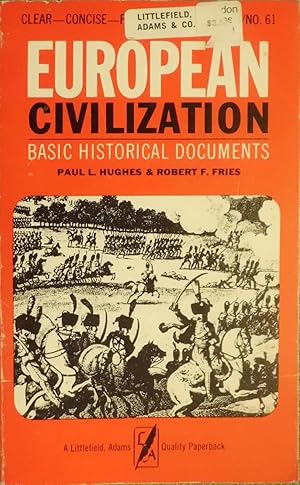 Seller image for European Civilization: Basic Historical Documents for sale by Hanselled Books