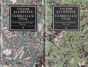 Curriculum Vitae. Erinnerungen eines Philologen 1881-1918. 2 Bände. Herausgegeben von Walter Nowo...