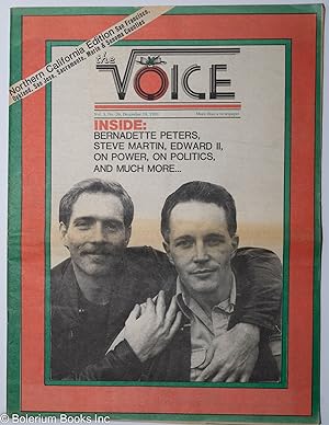 Seller image for The Voice: more than a newspaper; vol. 3, #26, December 18, 1981; The Northern edition; Bernadette Peters, Steve Martin, Edward II for sale by Bolerium Books Inc.