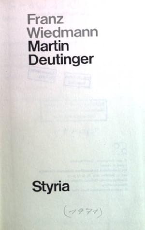 Bild des Verkufers fr Martin Deutinger Wegbereiter heutiger Theologie zum Verkauf von books4less (Versandantiquariat Petra Gros GmbH & Co. KG)