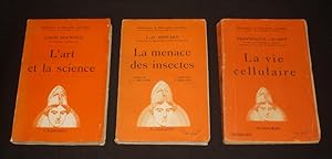 Image du vendeur pour Lot de 3 ouvrages de la collection "Bibliothque de Philosophie scientifique" : L'art et la science (Hourticq) - La Menace des insectes (Howard) - La Vie cellulaire (Champy) mis en vente par Abraxas-libris