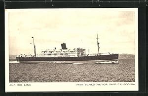 Bild des Verkufers fr Ansichtskarte Passagierschiff Caledonia Twin Screw Motor Ship auf See zum Verkauf von Bartko-Reher