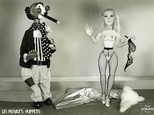 Seller image for France Jany Privat Puppets Puppeteer Striptease Bar old photo Koruna 1962 for sale by Bits of Our Past Ltd