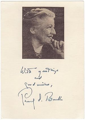 Signature mounted with photograph