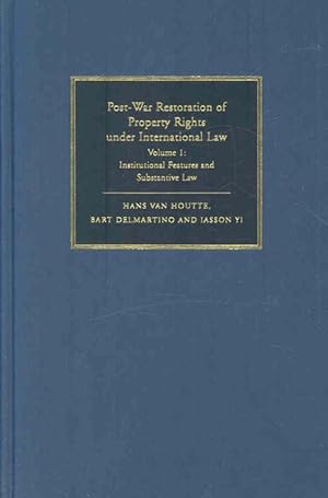 Bild des Verkufers fr Post-War Restoration of Property Rights Under International Law 2 Volume Hardback Set: Volume (Hardcover) zum Verkauf von AussieBookSeller