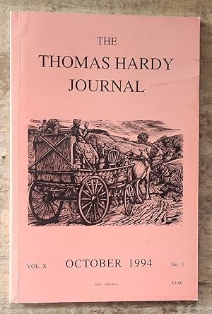 Immagine del venditore per The Thomas Hardy Journal. Volume X. Number 3. October 1994 venduto da Shore Books