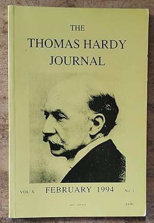 Seller image for The Thomas Hardy Journal Vol X No 1 February 1994 for sale by Shore Books
