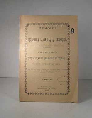 Mémoire de Monsieur l'abbé A.-A. Cherrier, curé de la paroisse de l'Immaculée-Conception à Winnip...