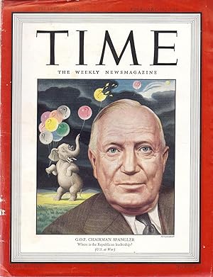 Time The Weekly News Magazine Volume XLIII Number 7 February 14, 1944 hd (Back Cover Lost and Rep...