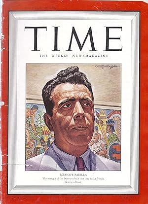 Time The Weekly News Magazine Volume XXXIX Number 14 April 6, 1942 hd Back Cover Missing, Repaired