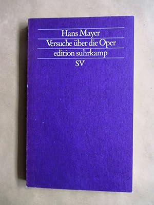 Versuche über die Oper. ("edition suhrkamp", 1050 NF 50)