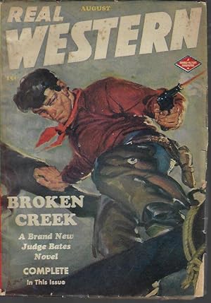 Bild des Verkufers fr REAL WESTERN: August, Aug. 1948 ("Broken Creek") zum Verkauf von Books from the Crypt