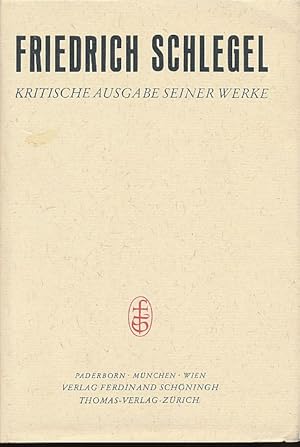 Seller image for XV/I: Vorlesungen und Fragmente zur Literatur. Erster Teil: Orientalia. Mit Einleitung und Kommentar herausgegeben Ursula Struc-Oppenberg. Kritische Friedrich-Schlegel-Ausgabe. Bd. 15.1 for sale by Fundus-Online GbR Borkert Schwarz Zerfa