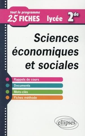 sciences économiques et sociales ; 2e