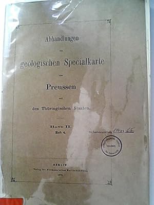 Seller image for Die Fauna der ltesten Devon-Ablagerungen des Harzes. (= Abhandlungen zur geologischen Specialkarte von Preussen und den Thringischen Staaten. Band II. Heft 4.) for sale by Antiquariat Bookfarm