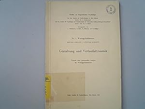 Bild des Verkufers fr Wartegg-Zeichentest : Gestaltung und Verlaufsdynamik : Versuch einer prozessualen Analyse des Warteggzeichentestes. Studien zur diagnostischen Psychologie. zum Verkauf von Antiquariat Bookfarm