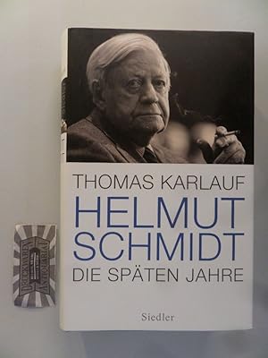 Bild des Verkufers fr Helmut Schmidt. Die spten Jahre. zum Verkauf von Druckwaren Antiquariat