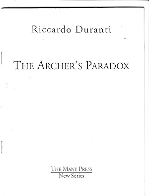 Seller image for Archer's Paradox (New series) for sale by *bibliosophy*