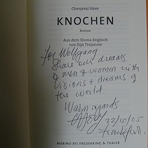 Seller image for Knochen, Roman, Aus dem Shona-Englischen von Ilija Trojanow, for sale by Wolfgang Rger