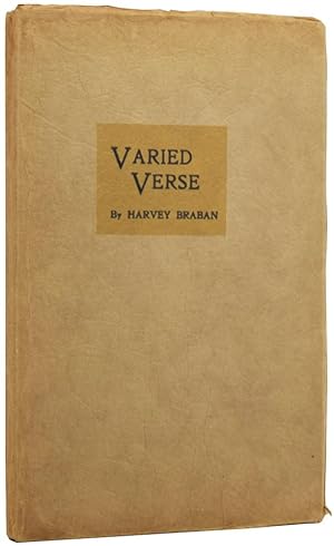 Image du vendeur pour Varied Verse mis en vente par Adrian Harrington Ltd, PBFA, ABA, ILAB