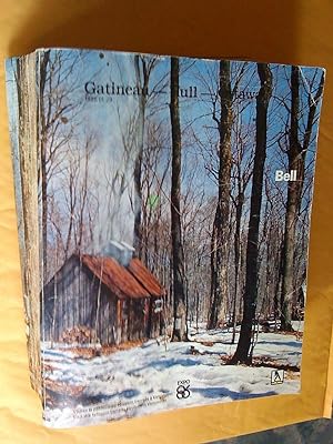 Bell. Bottin (annuaire) téléphonique pages blanches et jaunes Gatineau-Hull-Ottawa 1986 01 09