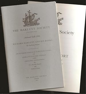 Seller image for Richard Hakluyt and His Books: An Interim Census of Surviving Copies of Hakluyt's "Divers Voyages" and "Principle Navigations" for sale by The Book Collector, Inc. ABAA, ILAB
