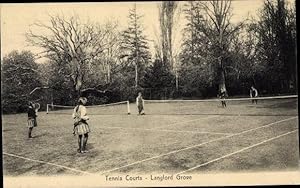 Seller image for Ansichtskarte / Postkarte London Swindon, Tennis Courts, Langford Grove for sale by akpool GmbH