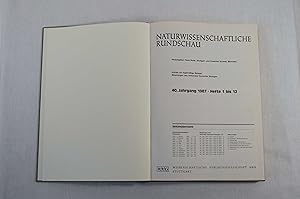 Bild des Verkufers fr Naturwissenschaftliche Rundschau, 40. Jahrgang 1987 (Hefte 1 bis 12). Enthlt als regelmige Beilage: Mitteilungen des Verbandes Deutscher Biologen. zum Verkauf von Versandantiquariat Waffel-Schrder