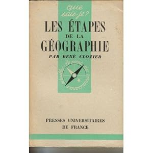 Image du vendeur pour Les tapes de la gographie mis en vente par Des livres et nous