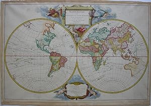 "Mappemonde ou Description du Globe Terrestre; dressée sur le mémoires les plus nouveaux, et assu...