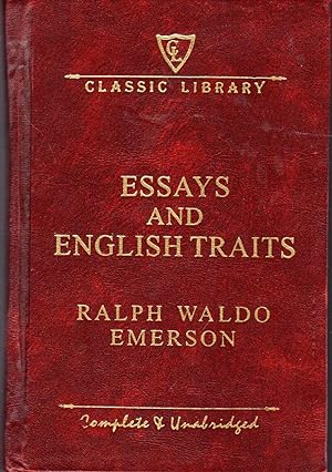Imagen del vendedor de Essays and English Traits (Classic Library Sereis) a la venta por Dorley House Books, Inc.