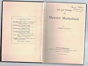 Bild des Verkufers fr Life and Writings of Maurice Maeterlinck. zum Verkauf von La Librera, Iberoamerikan. Buchhandlung