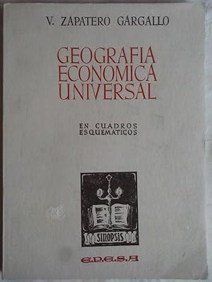 Imagen del vendedor de Geografa econminca universal, en cuadros esquemticos a la venta por Librera Dilogo