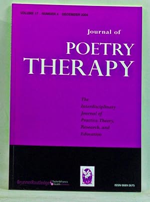 Immagine del venditore per Journal of Poetry Therapy, Volume 17, Number 4 (December 2004) venduto da Cat's Cradle Books