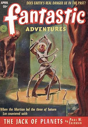 Bild des Verkufers fr Fantastic Adventures Magazine: 2 issues, April 1952-V14, #2 & Dec 1952-V14, #12 zum Verkauf von Sherwood Frazier Books