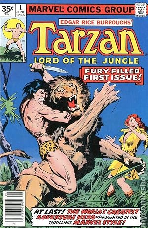 Marvel Comics Group's "Tarzan lord Of The Jungle" 16 issues, numbers 1, 2, 4, 5, 6, 7, 8, 9, 10, ...