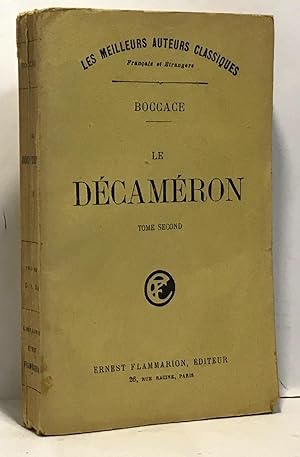 Image du vendeur pour Le dcamron - tome second mis en vente par crealivres