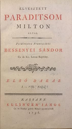 Paradise Lost. A Poem, in Twelve Books. The author John Milton. The Fifth  Edition, With Notes of various Authors, By Thomas Newton, D. D. Joseph  Gulston's copy, John MILTON