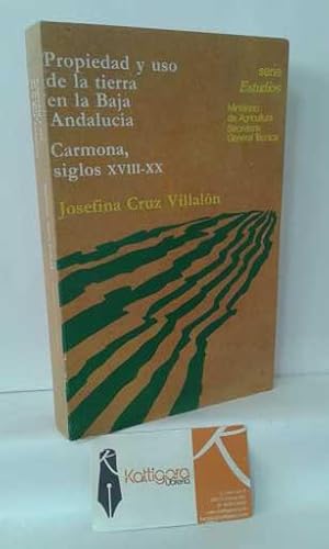 Imagen del vendedor de PROPIEDAD Y USO DE LA TIERRA EN LA BAJA ANDALUCA. CARMONA, SIGLOS XVIII-XX a la venta por Librera Kattigara