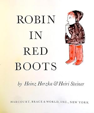 Bild des Verkufers fr Robin in Red Boots zum Verkauf von Kaleidoscope Books & Collectibles